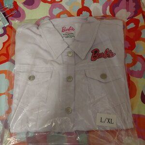 Barbie Lavendar Denim Jacket, Size Large, Dream House Living Truck Tour, NWT